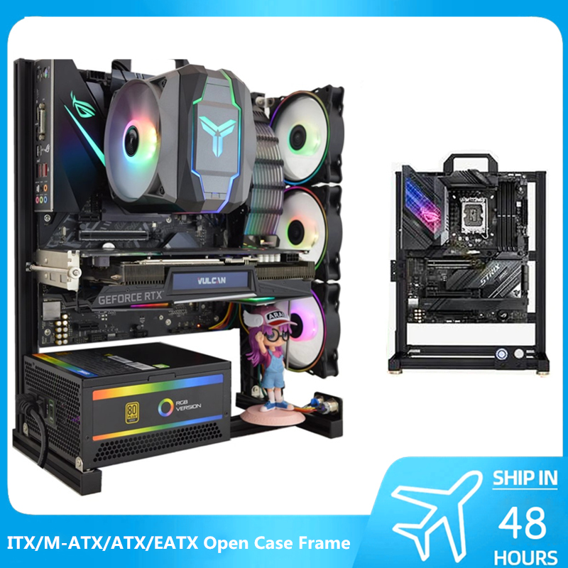 Pc Gaming Center - MOD ATX 오픈 PC 케이스 프레임,