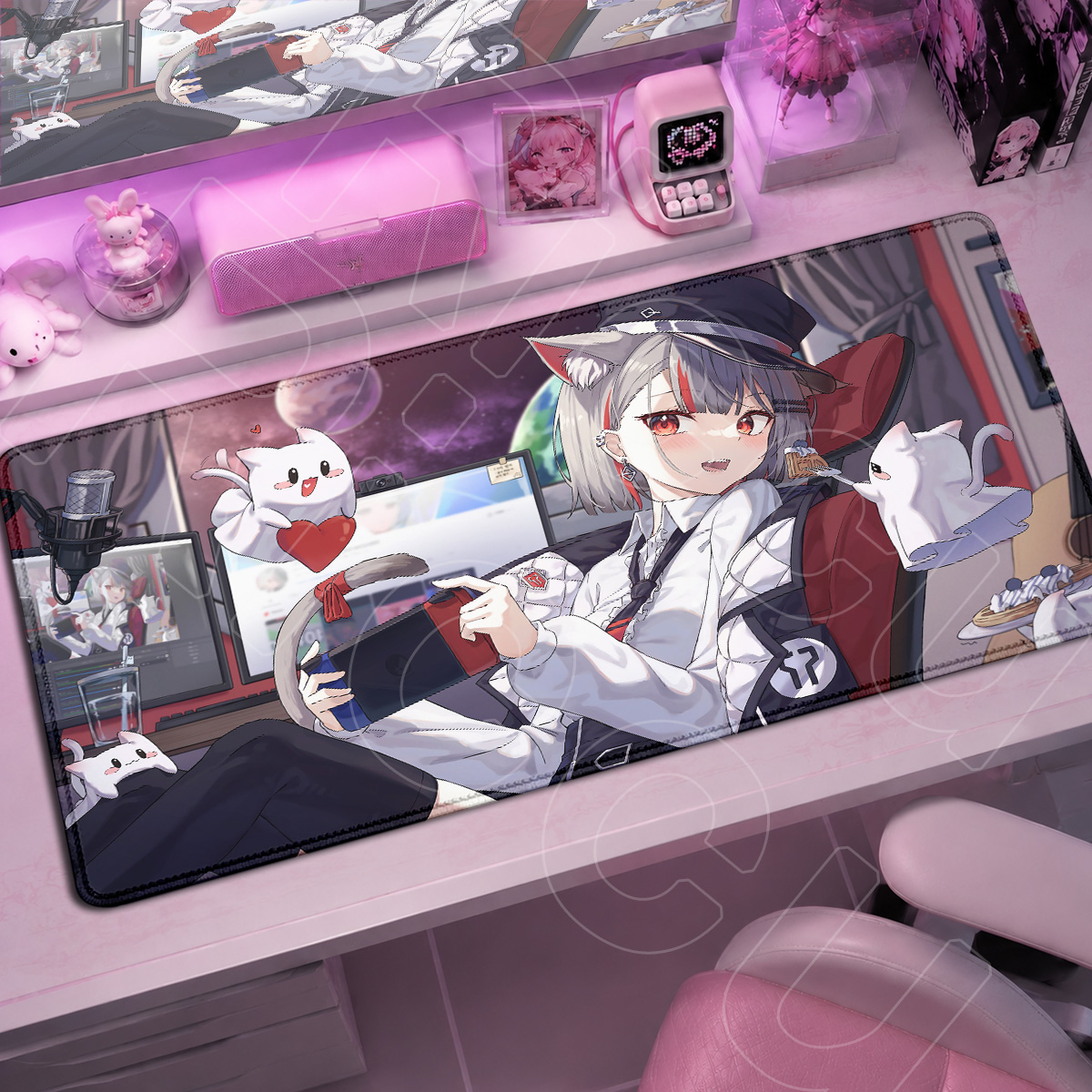 Pc Gaming Girl - Kawaii Girl Neneko Mashiro StelLive 애니메이션