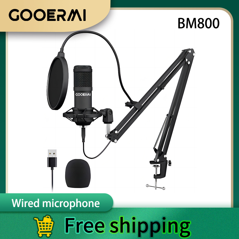 Pc Gaming Youtuber - GOOERMI BM800 전문가용 USB 콘덴서 마이크