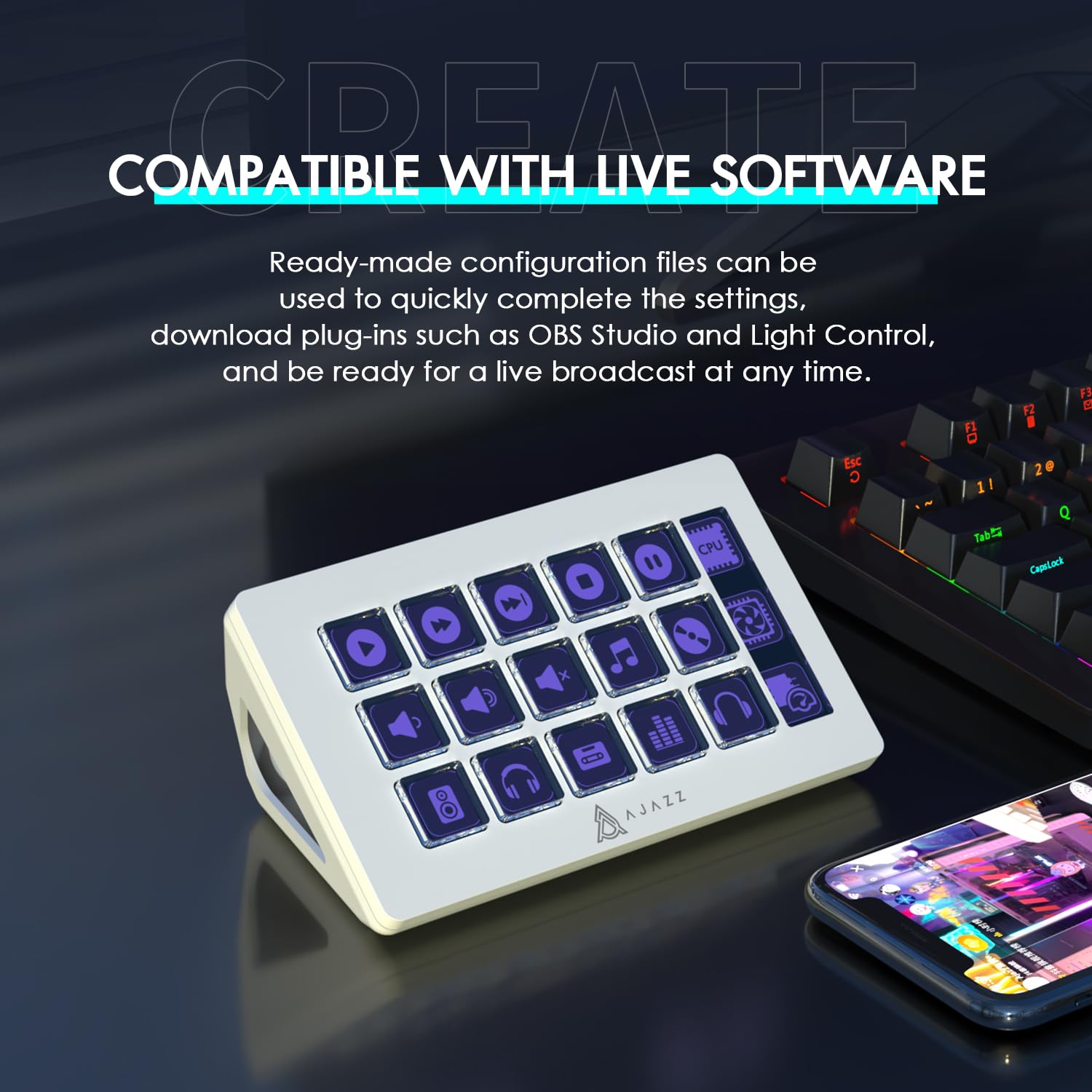 Stream Deck - ATTACK SHARK x AJAZZ AKP153 스트림