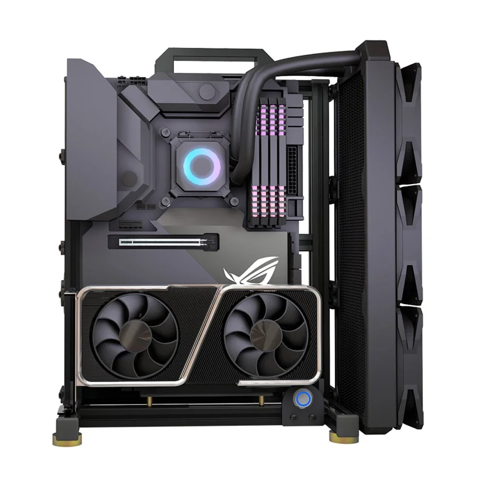 Pc Gaming Center - 개조 EATX 오픈 PC 케이스 프레임,