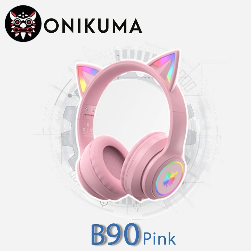Onikuma B90 핑크 고양이 귀 게임용 헤드셋 R - Pc Gaming Apple 리뷰 및 가격