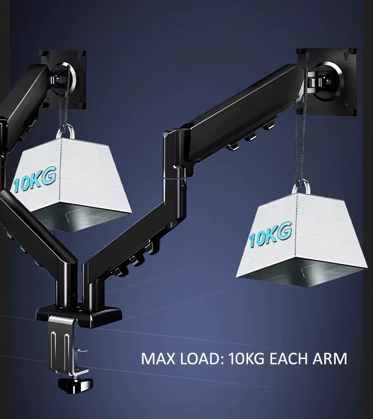 D290 금속 재질, 13~32인치 듀얼 모니터 데스크 - Dual Monitor Arm 리뷰 및 가격