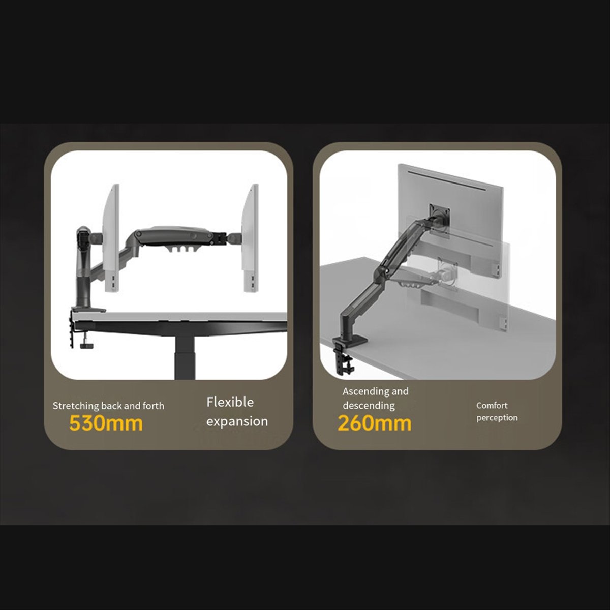 A55T F160 데스크탑 스프링 모니터 암, 17~2 - Dual Monitor Arm 리뷰 및 가격