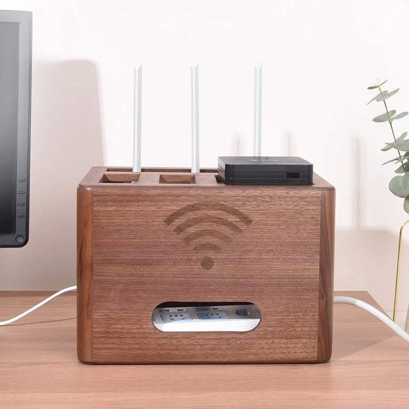 원목 케이블 정리함, 라우터 선반, 모뎀, 와이파이,  - Desk Cable Organizer 리뷰 및 가격