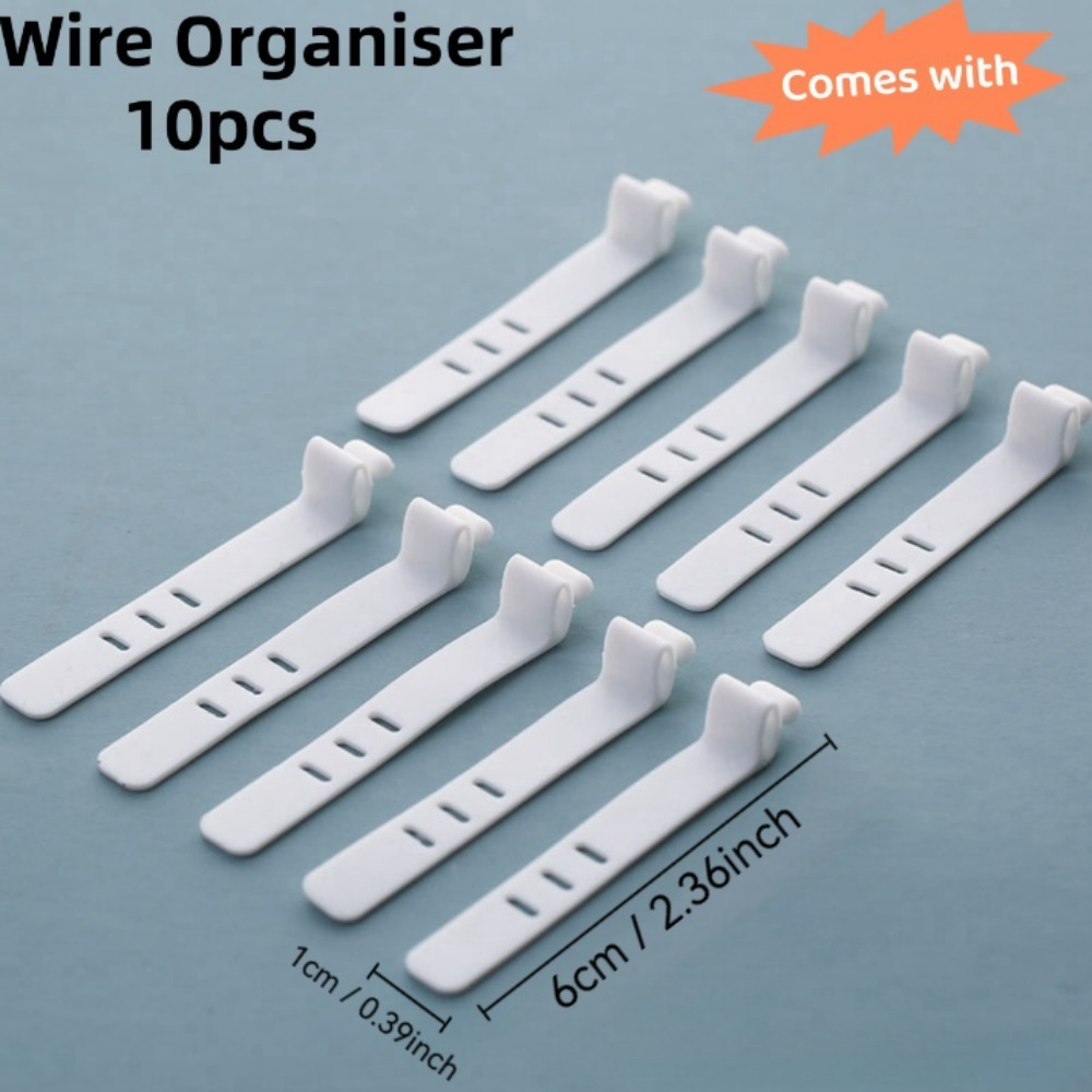 다기능 케이블 정리함, 충전기, 이어버드용 끈이 있는  - Desk Cable Organizer 리뷰 및 가격