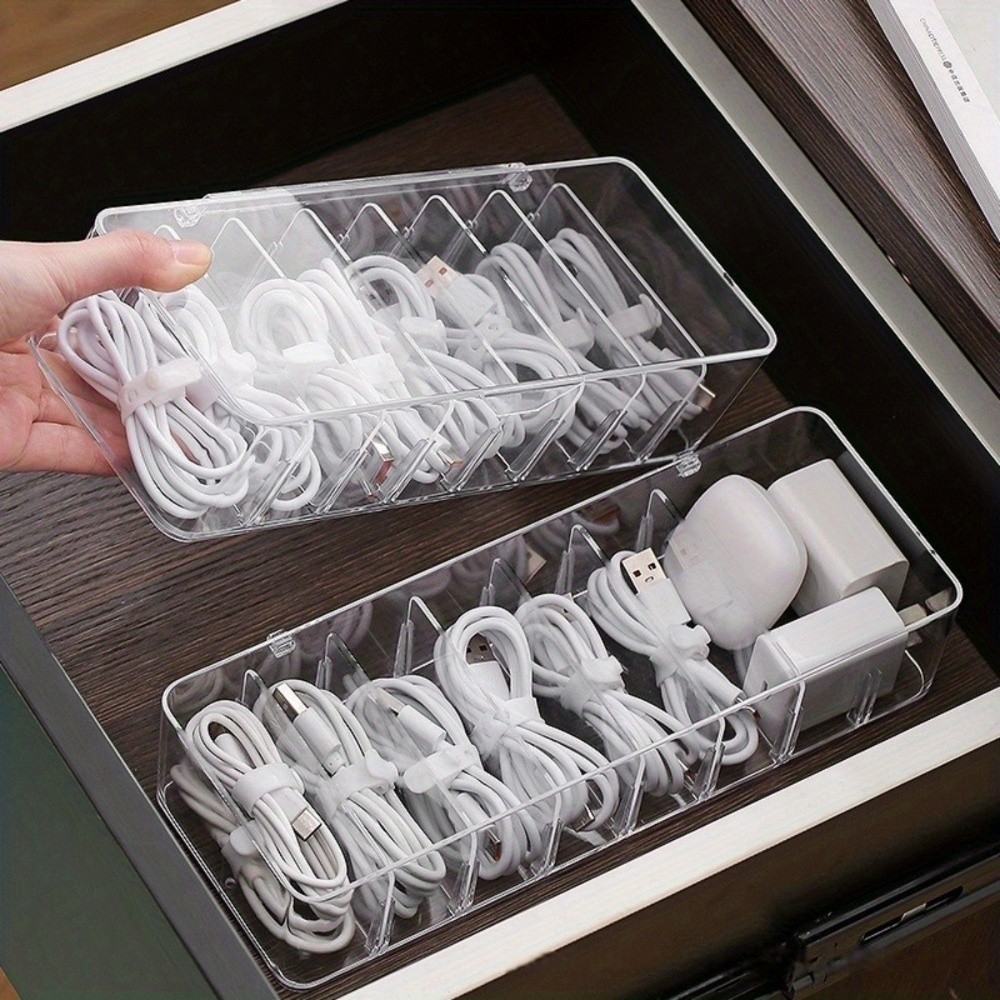 다기능 케이블 정리함, 충전기, 이어버드용 끈이 있는  - Desk Cable Organizer 리뷰 및 가격