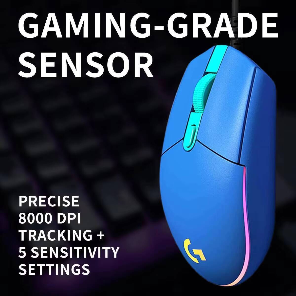 로지텍 G203 유선 게이밍 마우스, 인체공학적 디자인 - Pc Gaming Center 리뷰 및 가격