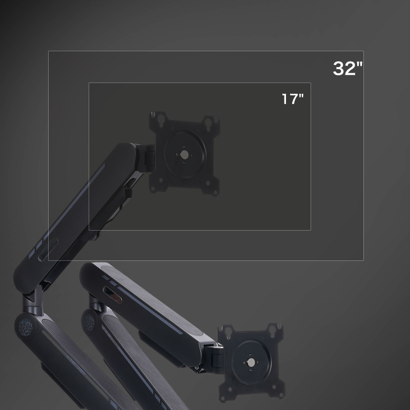 신제품 가스 스프링 데스크 마운트 스탠드, 대부분의 1 - Dual Monitor Arm 리뷰 및 가격
