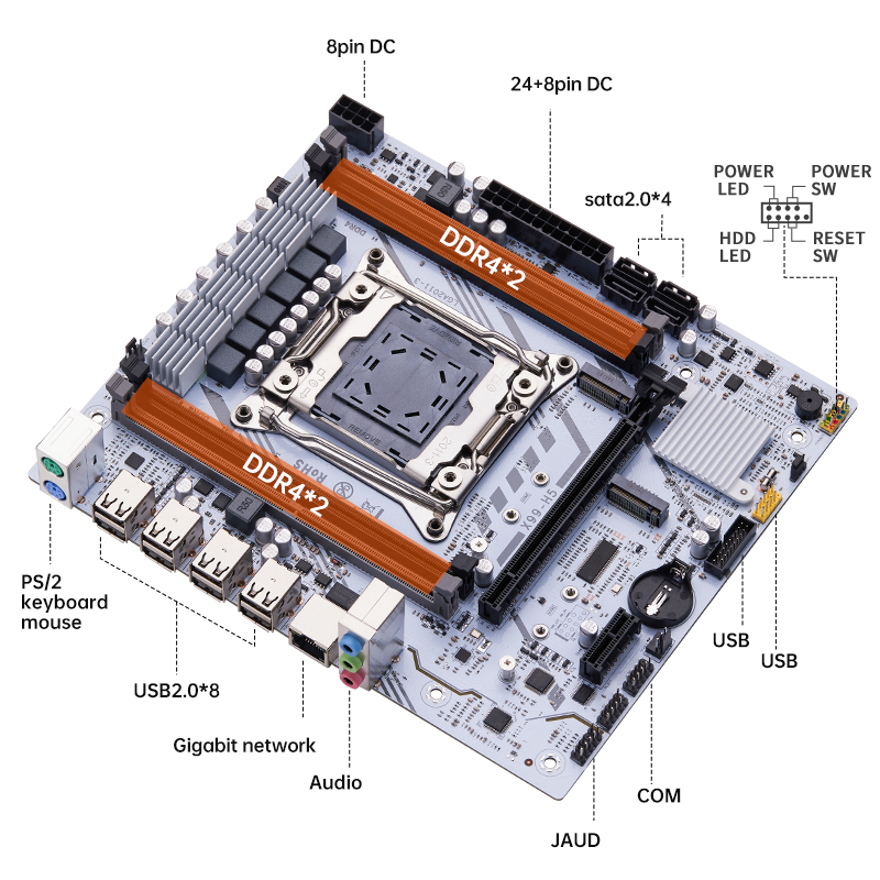QIYIDA X99 마더보드 LGA2011 3 M.2  - Pc Gaming Omen 리뷰 및 가격