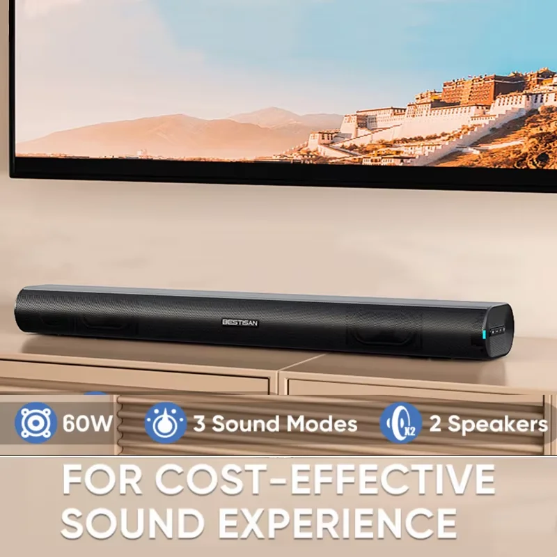 60W 사운드바, TV 오디오용, 블루투스/AUX/HD - Pc Gaming Apple 리뷰 및 가격