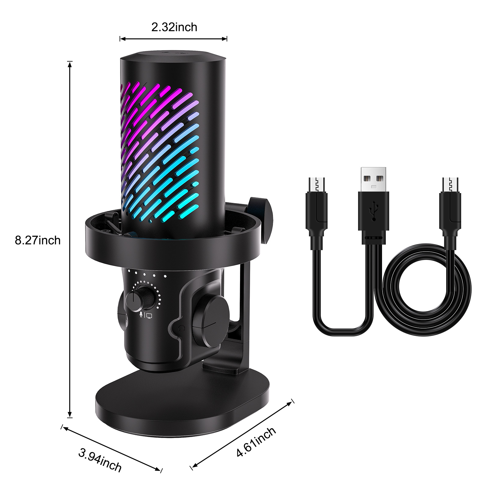 Tenlamp CG1 RGB USB 스트리밍 마이크,  - Pc Gaming Youtuber 리뷰 및 가격