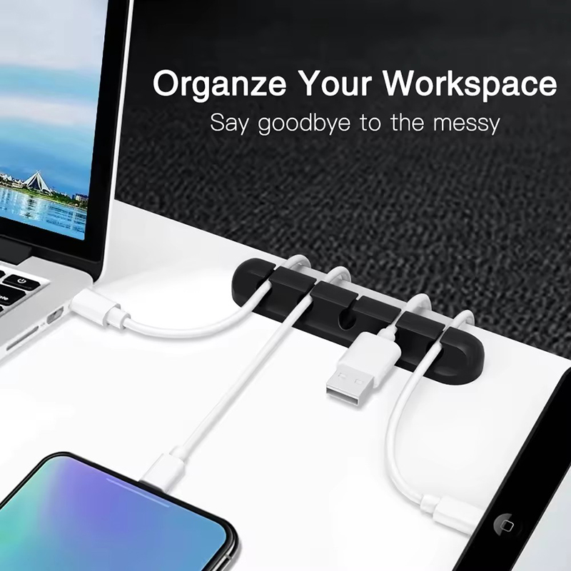 실리콘 USB 케이블 클립 와인더 정리기 원형 충전기  - Desk Cable Organizer 리뷰 및 가격