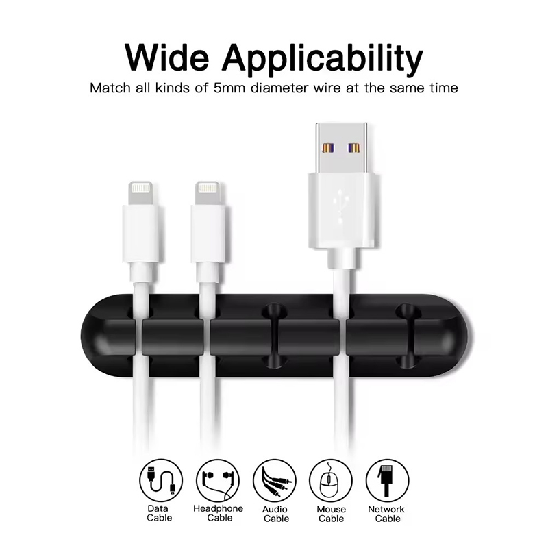 실리콘 USB 케이블 클립 와인더 정리기 원형 충전기  - Desk Cable Organizer 리뷰 및 가격
