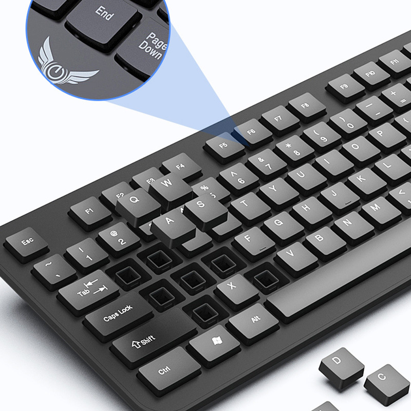 2.4G 무선 키보드 마우스 세트 104키 표준 키보드 - Pc Gaming Set 리뷰 및 가격