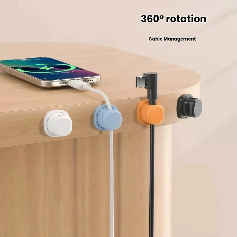 3개입 회전식 데스크탑 케이블 정리대, 스프링 장착형  - Desk Cable Organizer 리뷰 및 가격