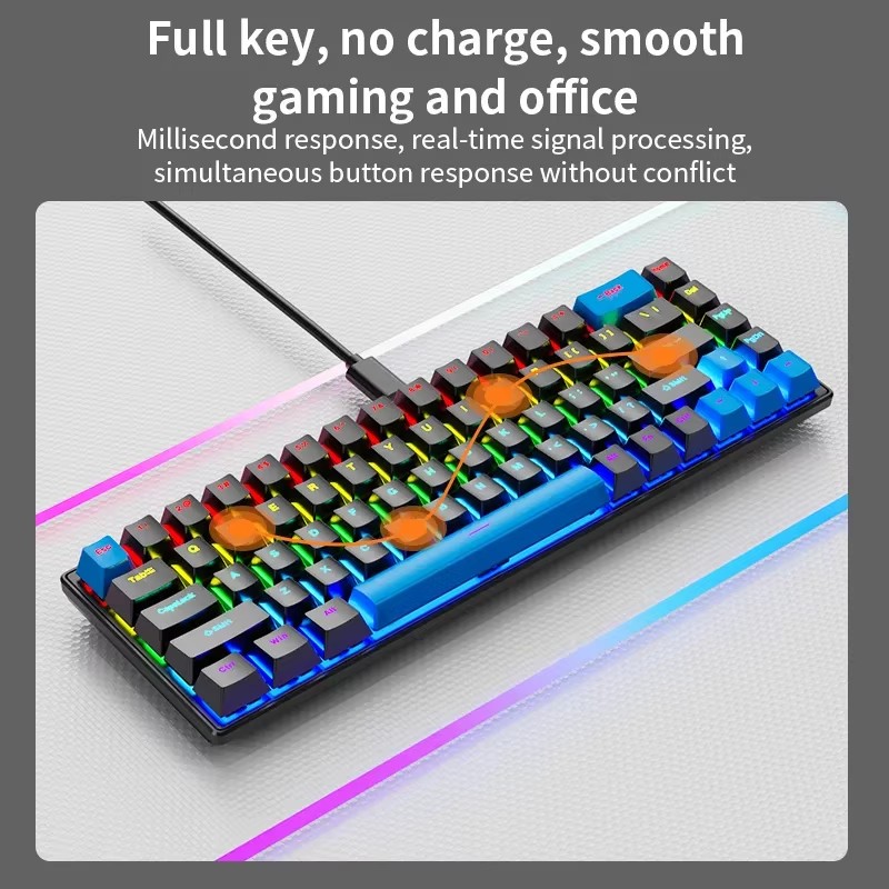 K68 유선 기계식 키보드 Microsoft Windo - Pc Gaming Apple 리뷰 및 가격