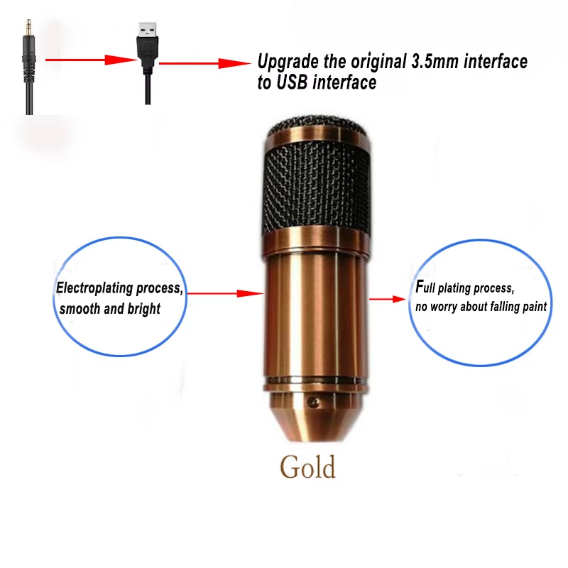 USB 콘덴서 마이크 bm-800 키트 전문 카디오이드 - Pc Gaming Youtuber 리뷰 및 가격