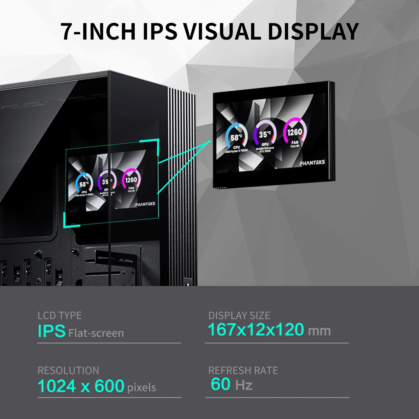 팬텍스 XT V5-LCD ATX 컴퓨터 케이스: 7인치 - Pc Gaming Center 리뷰 및 가격