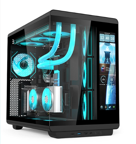 4개의 RGB 팬이 포함된 LCD 화면 게이밍 PC 케 - Pc Gaming Center 리뷰 및 가격