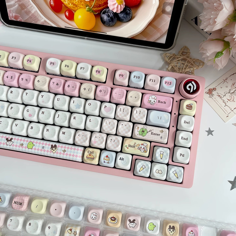 커스텀 PBT 키캡 130키 귀여운 샴 고양이 모양 염 - Stream Deck 리뷰 및 가격