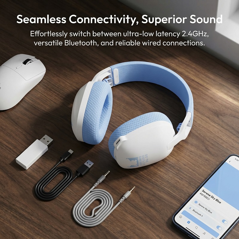 Onikuma B2 게임용 헤드폰 트라이 모드 무선 헤 - Pc Gaming Apple 리뷰 및 가격