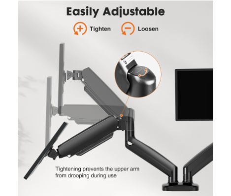 듀얼 모니터 스탠드 암, 가스 스프링 2 모니터 데스크 - Dual Monitor Arm 리뷰 및 가격