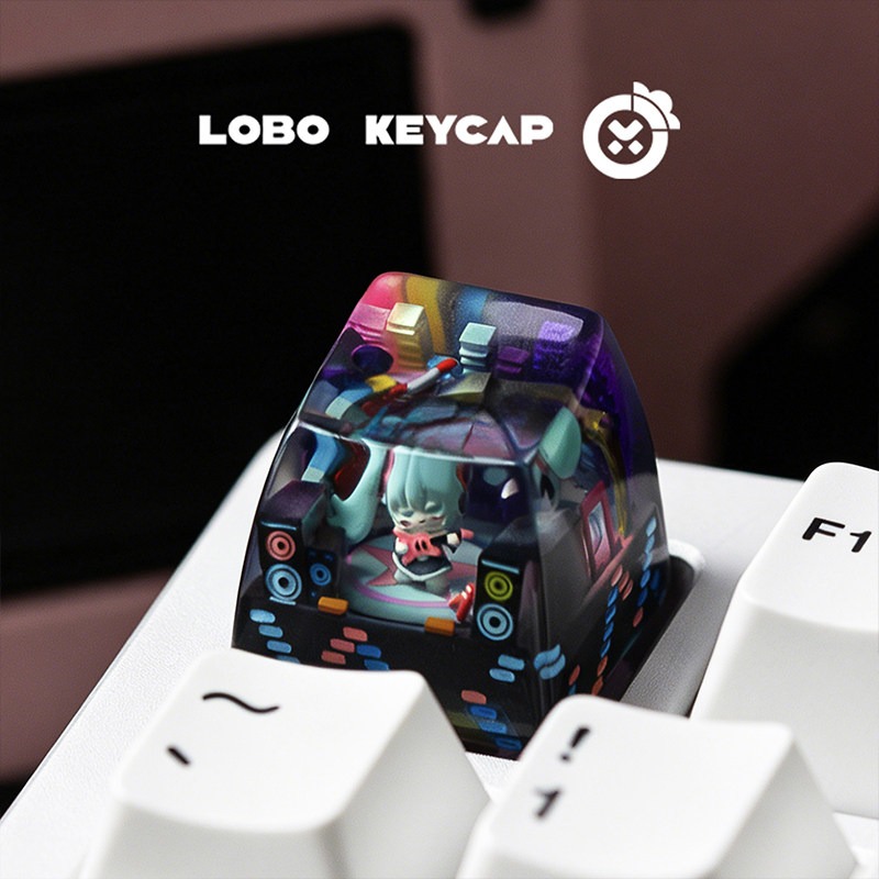 사이버 미쿠 스타일 보컬 걸 기계식 키보드 에폭시 레진 - Pc Gaming Girl 리뷰 및 가격