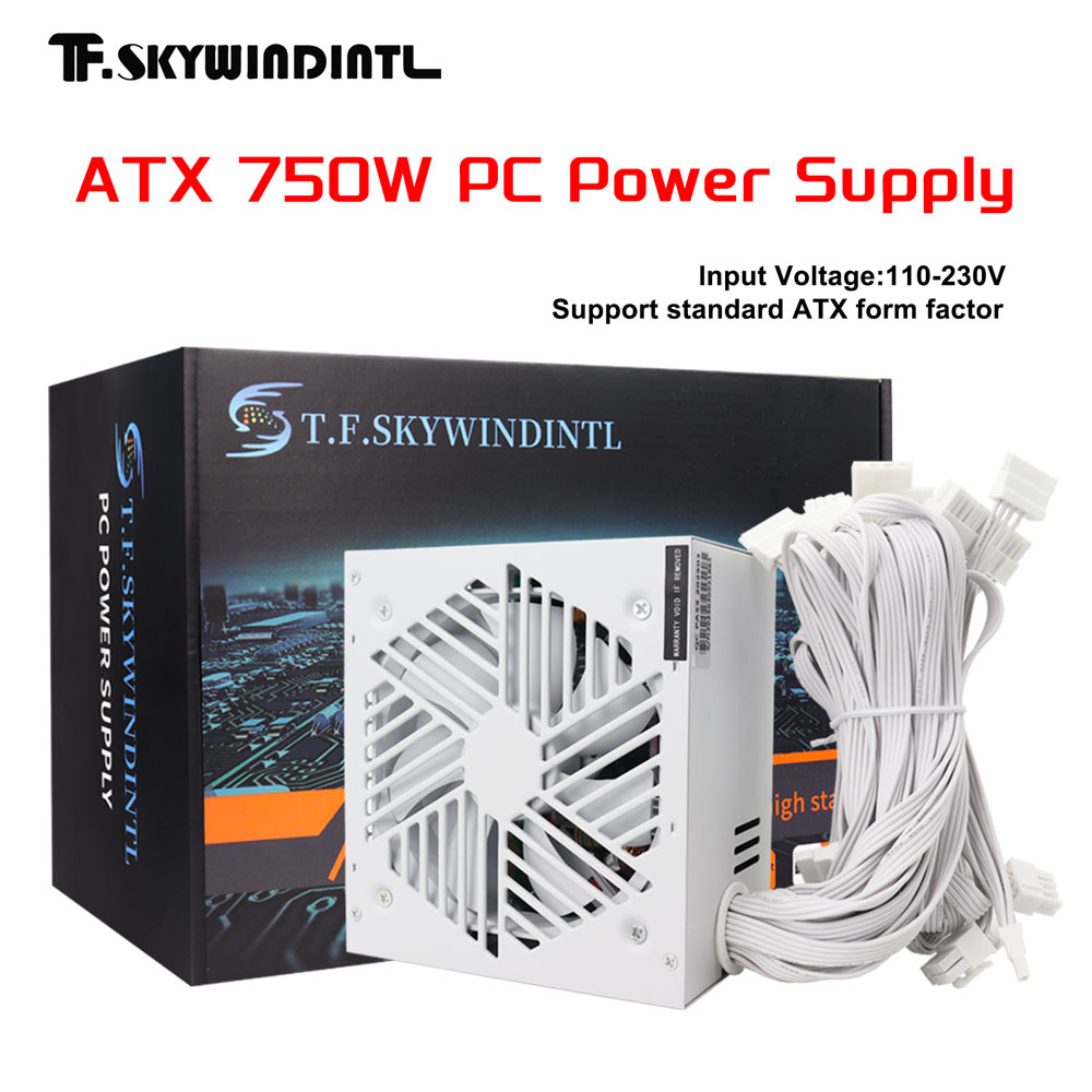 화이트 750W PSU PC 전원 공급 장치, 컴퓨터  - Pc Gaming Watt 리뷰 및 가격