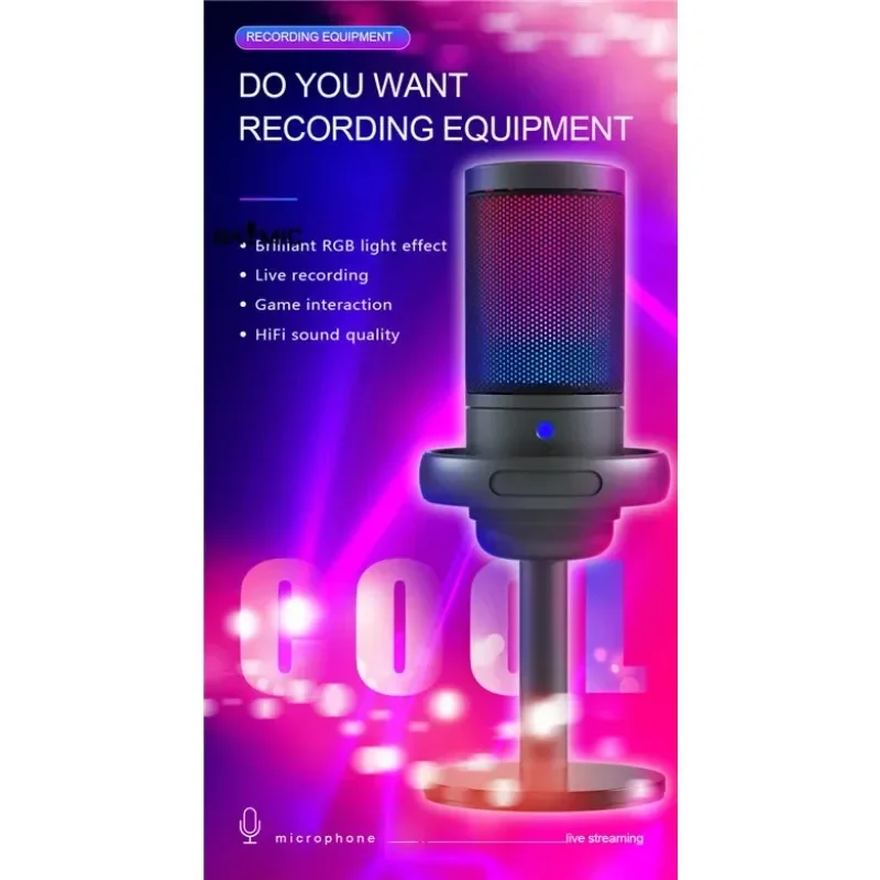 전문가용 스튜디오 USB 콘덴서 마이크 RGB (PC  - Pc Gaming Youtuber 리뷰 및 가격