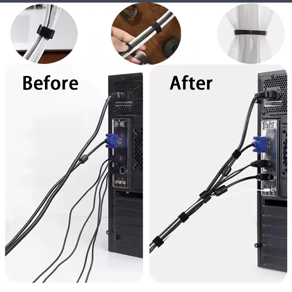 1pc 케이블 정리 도구 케이블 관리 와이어 와인더 테 - Desk Cable Organizer 리뷰 및 가격