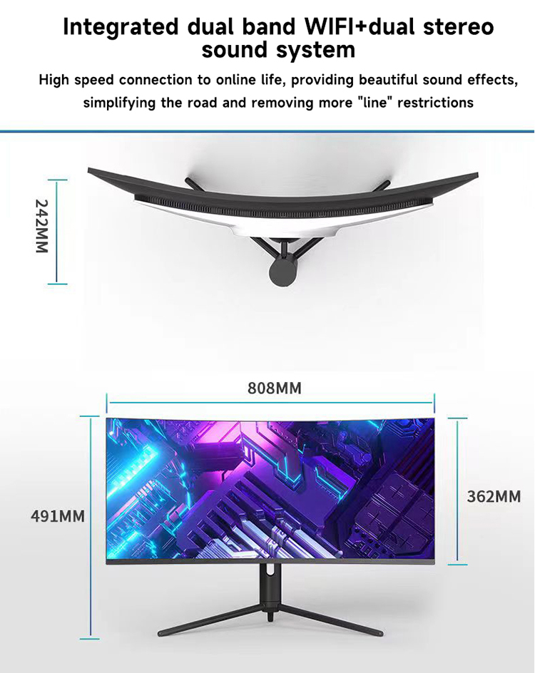 34인치 4K 커브드 스크린 데스크탑 컴퓨터 올인원 코 - Pc Gaming Set 리뷰 및 가격