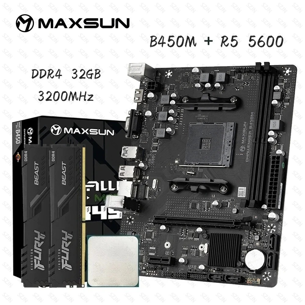 맥선 B450 마더보드 + AMD R5 5600 CPU - Pc Gaming Set 리뷰 및 가격